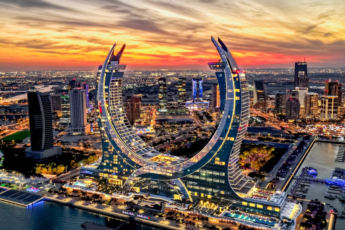 Modern Doha skyline