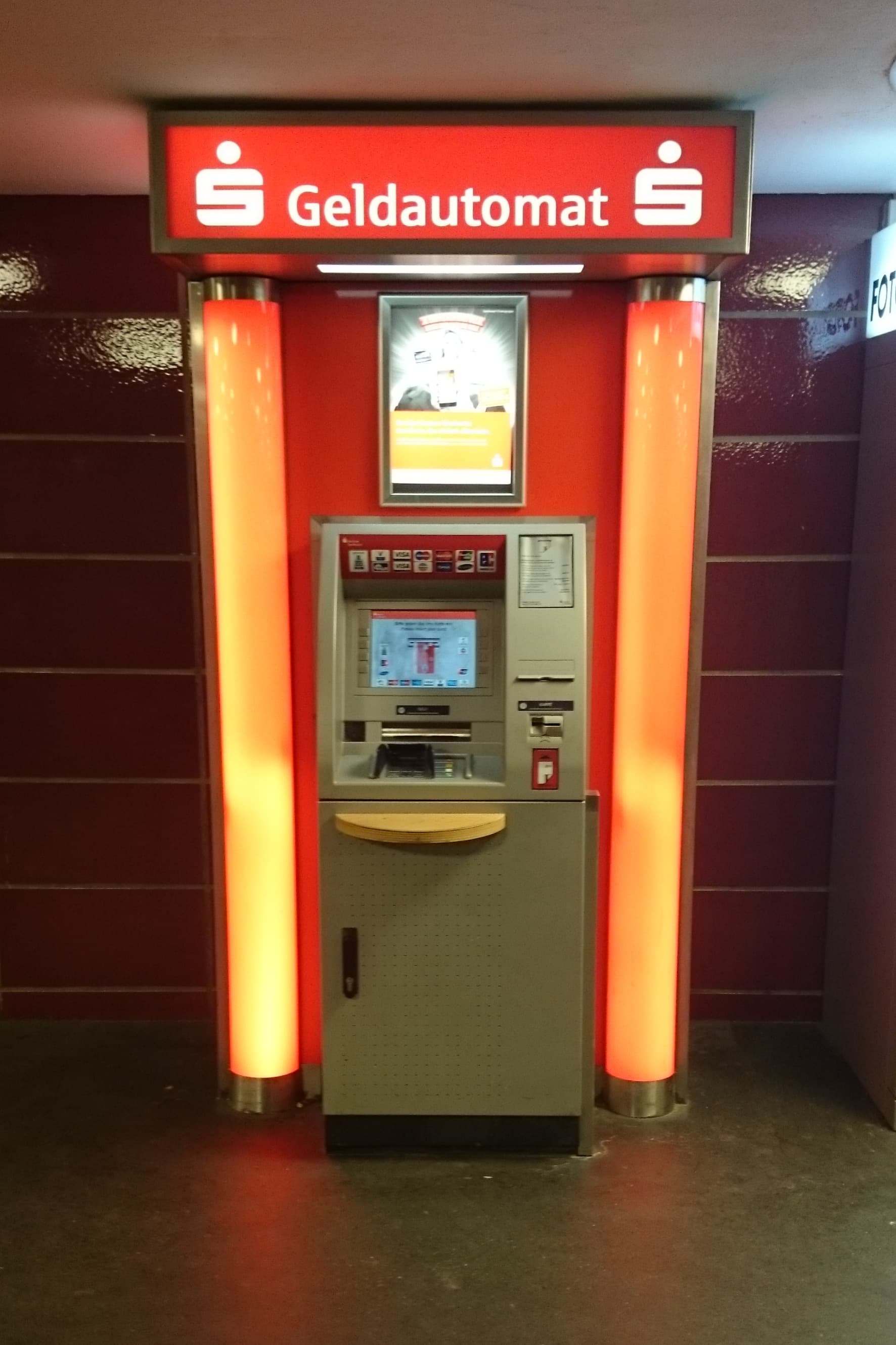 Sparkasse ATM at Möckernbrücke station in Berlin