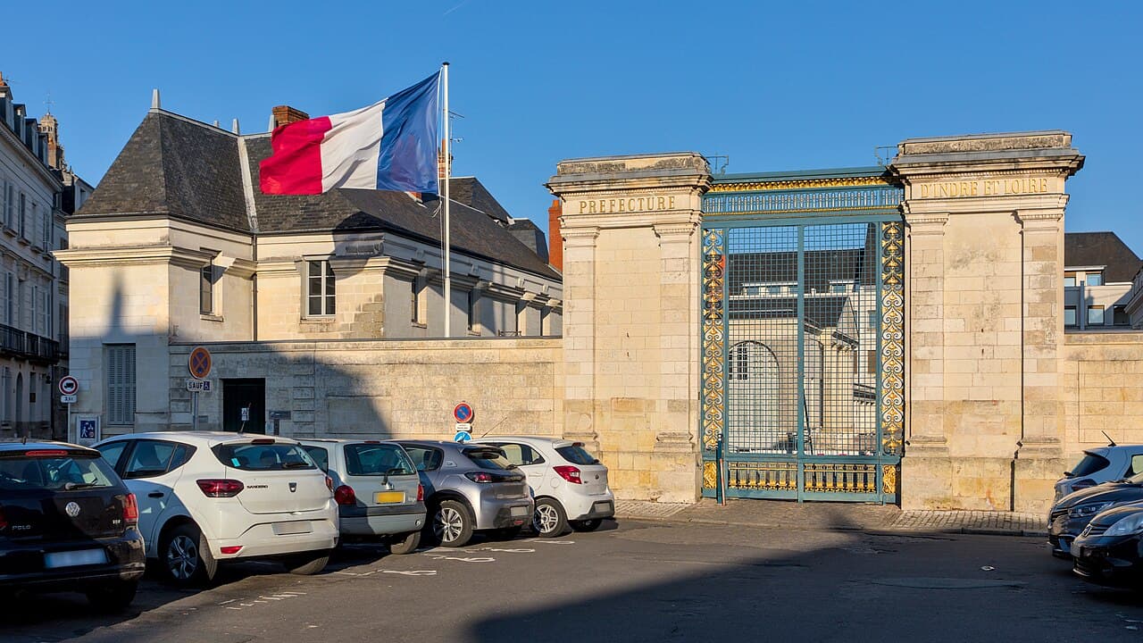 Prefecture building in Tours, France