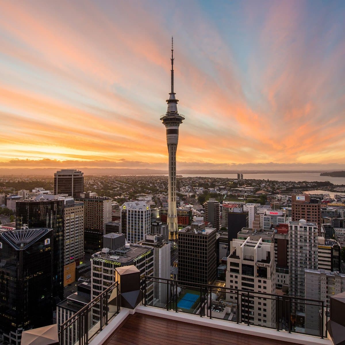 Auckland skyline with Sky Tower