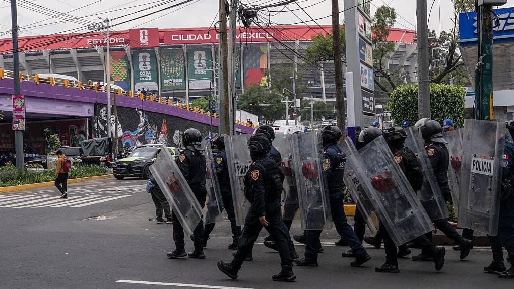Police presence in a Mexican World Cup host city